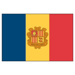 Andora National Flag - Nylon 3X5'