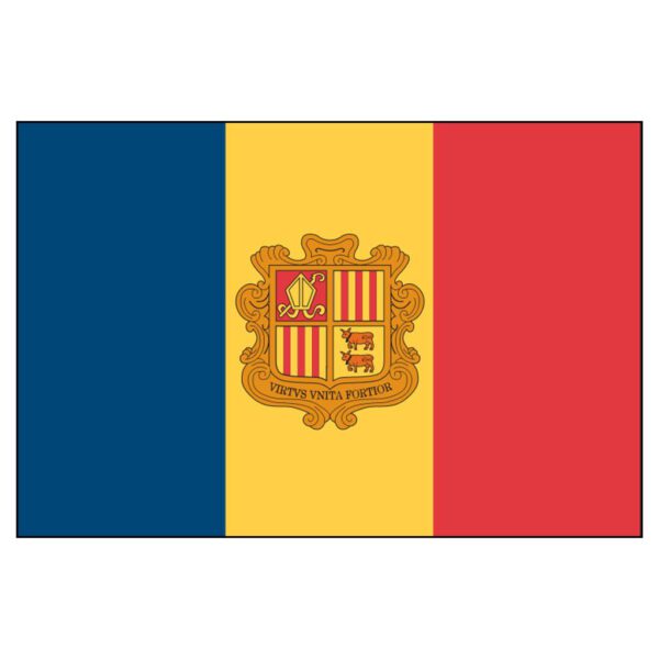 Andora National Flag - Nylon 5X8'