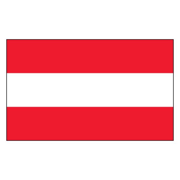 Austria National Flag - Nylon 3X5'