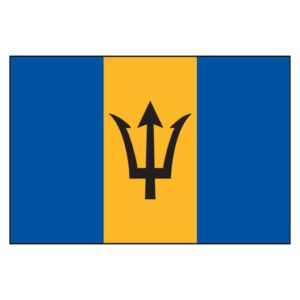 Barbados National Flag - Nylon 3X5'