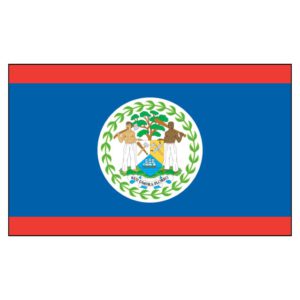 Belize National Flag - Nylon 3X5'