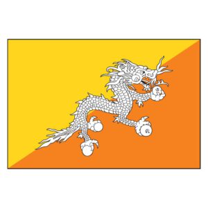 Bhutan National Flag - Nylon 4X6'