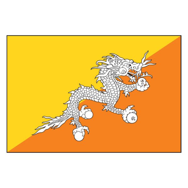 Bhutan National Flag - Nylon 5X8'
