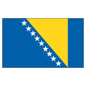 Bosnia Herzegovina National Flag - Nylon 3X5'