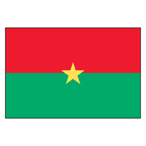 Burkina Faso National Flag - Nylon 5X8'
