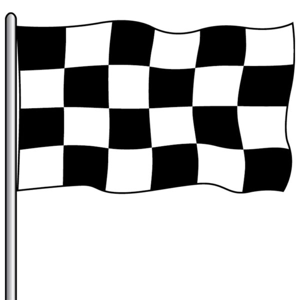 Checkered Attraction Flag 3X5'