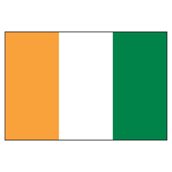 Côte d'Ivoire National Flag - Nylon 3X5'