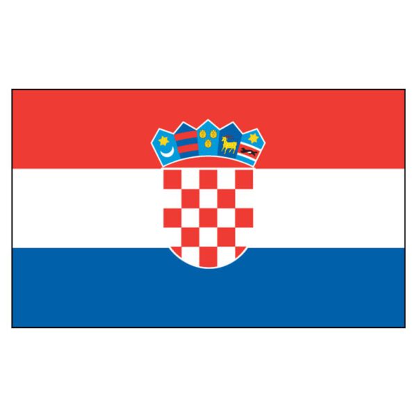 Croatia National Flag - Nylon 3X5'