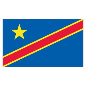 Democratic Republic of the Congo National Flag - Nylon 5X8'