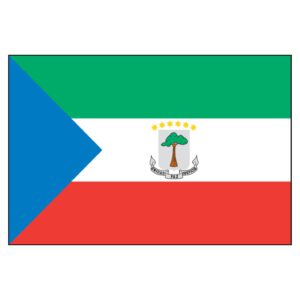 Equatorial Guinea National Flag - Nylon 4X6'