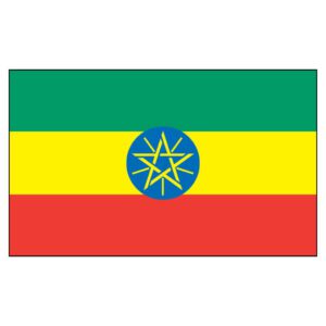 Ethiopia National Flag - Nylon 5X8'