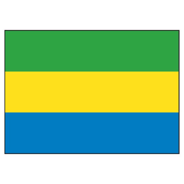 Gabon National Flag - Nylon 3X5'