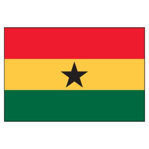 Ghana National Flag - Nylon 3X5'
