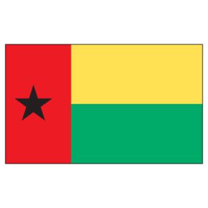 Guinea Bissau National Flag - Nylon 3X5'