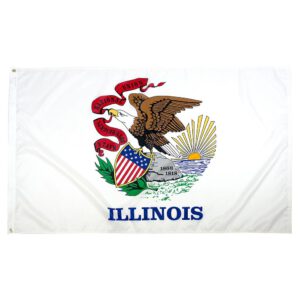 Illinois State Flag - Nylon 8x12'