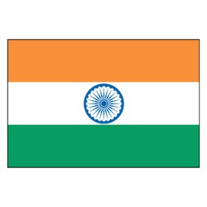 India National Flag - Nylon 4X6'