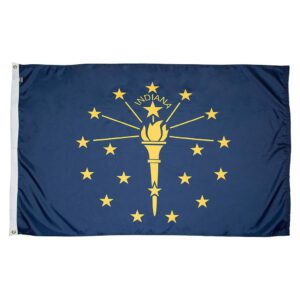 Indiana State Flag - Nylon 8x12'