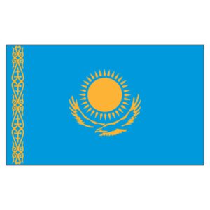 Kazakhstan National Flag - Nylon 4X6'