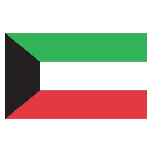 Kuwait National Flag - Nylon 4X6'