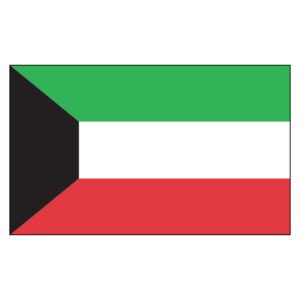 Kuwait National Flag - Nylon 5X8'