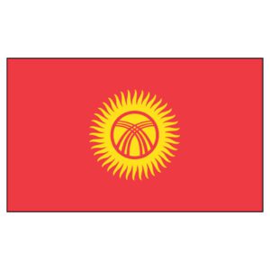 Kyrgyzstan National Flag - Nylon 4X6'