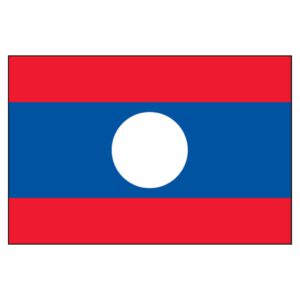 Laos, People's Democratic Republic of National Flag - Nylon 3X5'