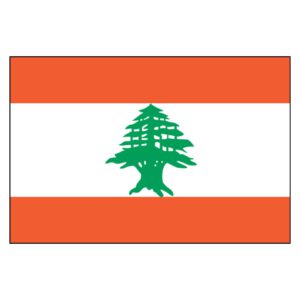 Lebanon National Flag - Nylon 3X5'