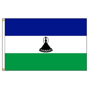 Lesotho National Flag - Nylon 3X5'