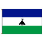 Lesotho National Flag - Nylon 4X6'