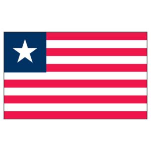 Liberia National Flag - Nylon 3X5'