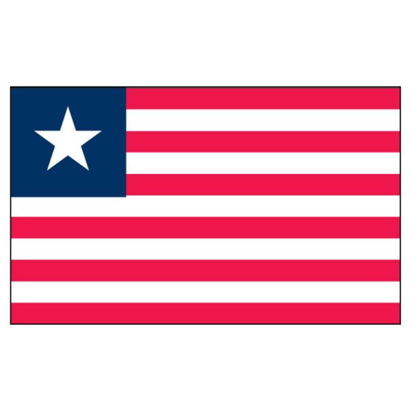Liberia National Flag - Nylon 5X8'