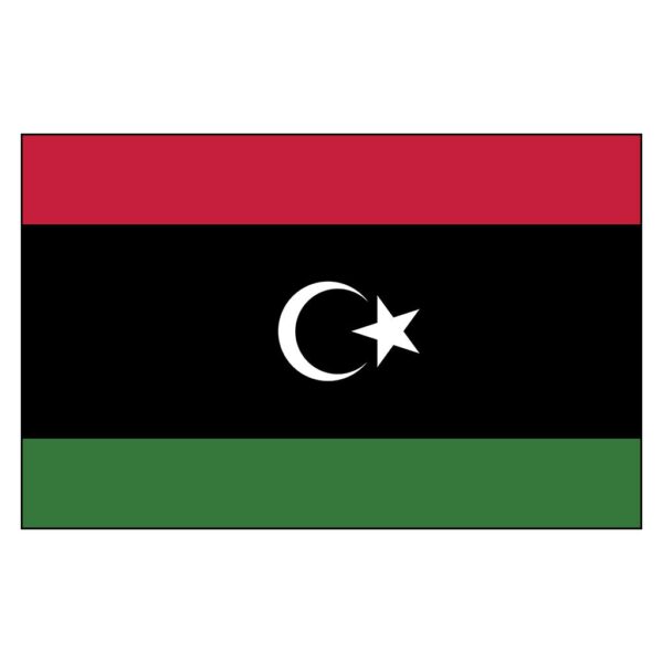 Libyan Arab Jamahiriya National Flag - Nylon 3X5'