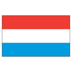 Luxembourg National Flag - Nylon 3X5'
