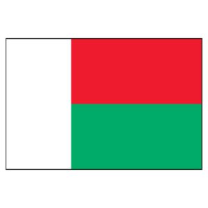 Madagascar National Flag - Nylon 3X5'