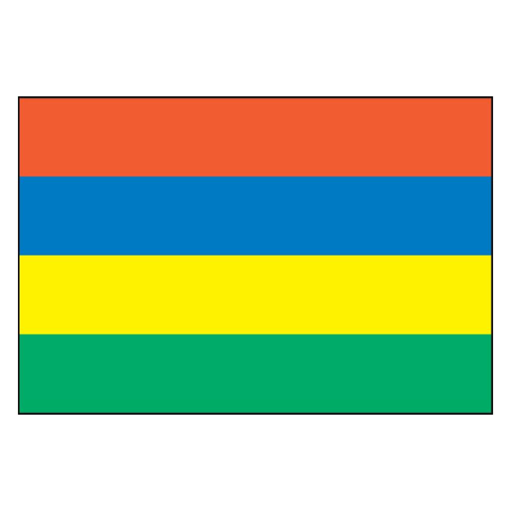 Mauritius International  3x5 Polyester Flag 