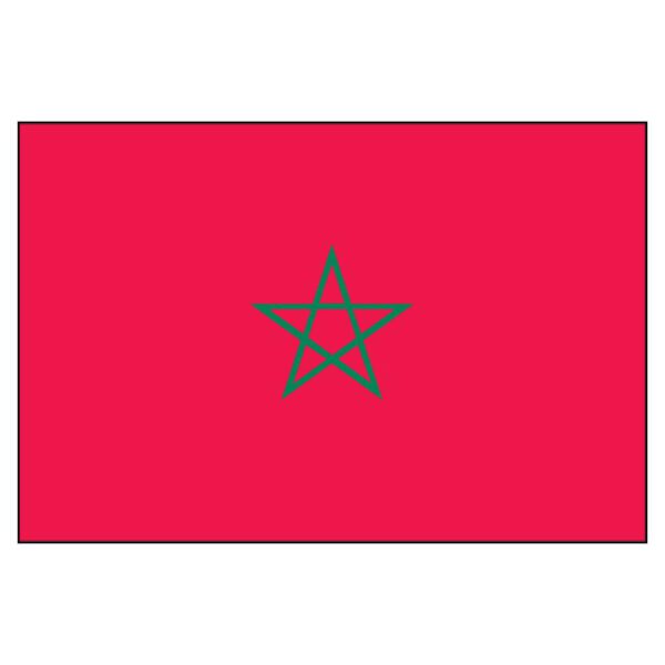 Morocco National Flag - Nylon 3X5'