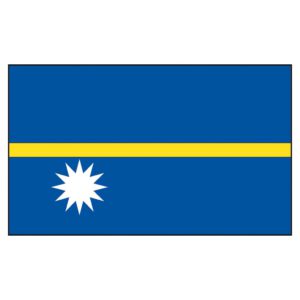 Nauru National Flag - Nylon 3X5'