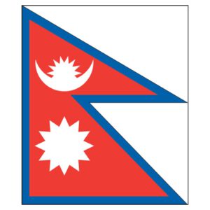 Nepal National Flag - Nylon 3X5'