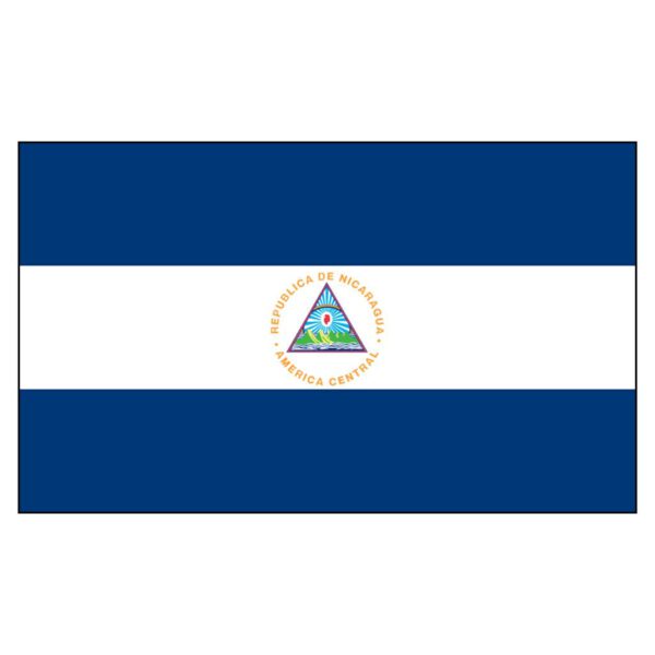 Nicaragua National Flag - Nylon 3X5'