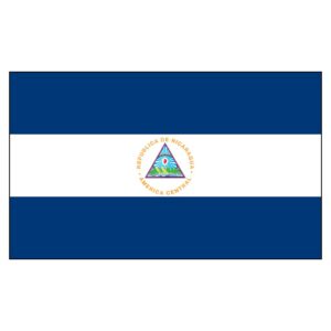 Nicaragua National Flag - Nylon 5X8'