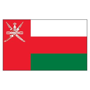 Oman National Flag - Nylon 3X5'