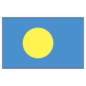 Palau National Flag - Nylon 3X5'