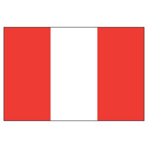 Peru National Flag - Nylon 3X5'