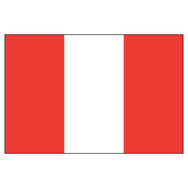 Peru National Flag - Nylon 4X6'