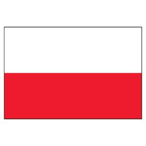 Poland National Flag - Nylon 3X5'