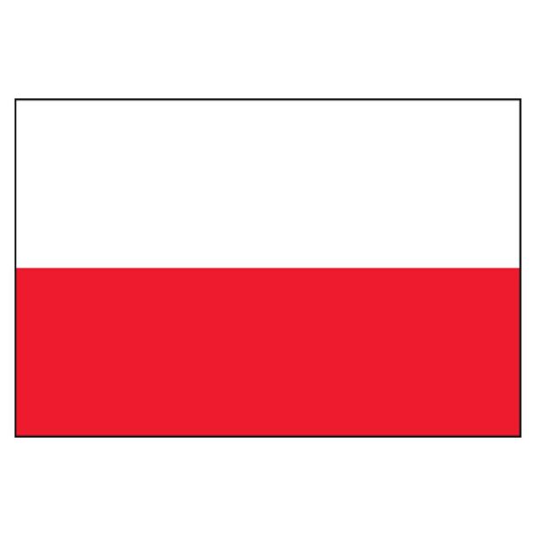 Poland National Flag - Nylon 3X5'