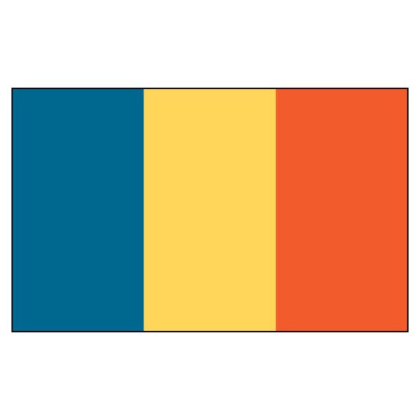 Romania National Flag - Nylon 3X5'