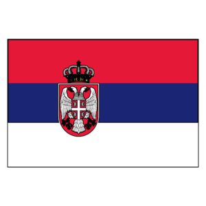 Serbia National Flag - Nylon 4X6'