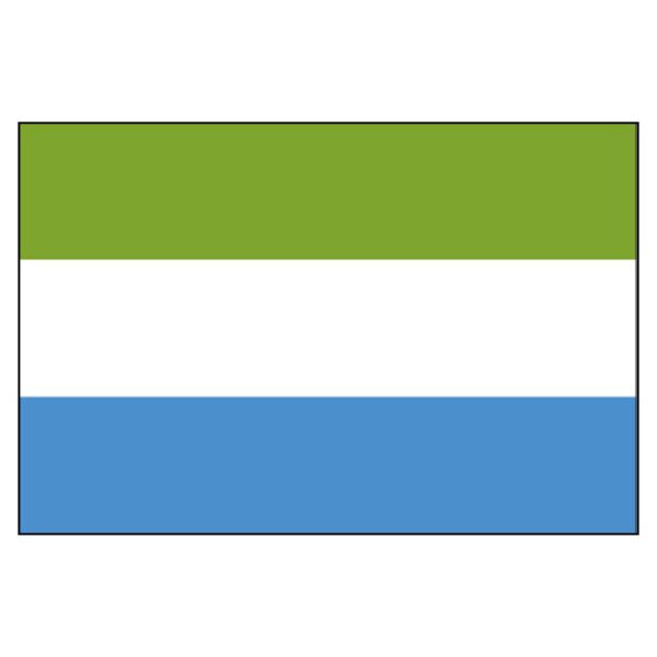 Sierra Leone National Flag - Nylon 3X5'
