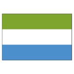 Sierra Leone National Flag - Nylon 5X8'